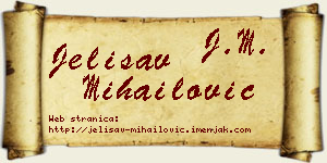 Jelisav Mihailović vizit kartica